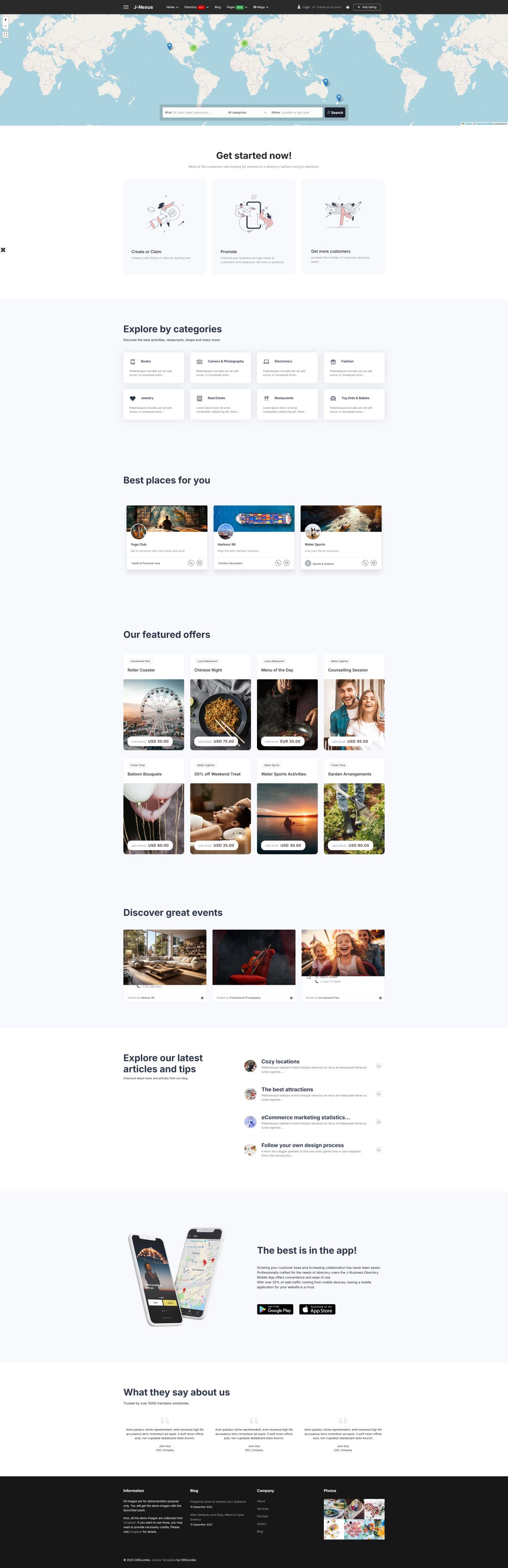 Home Map Header